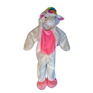 Unicorn Zip Up 1 Pc Unicorn Fluffy Costume Toddler Sz 18-24 Months So Cute!